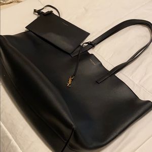 Saint Laurent Large Leather Shopper